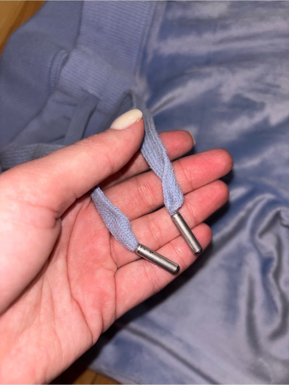 aerie Light Blue Velour Hoodie & Sweatpants Set - Picture 9 of 9